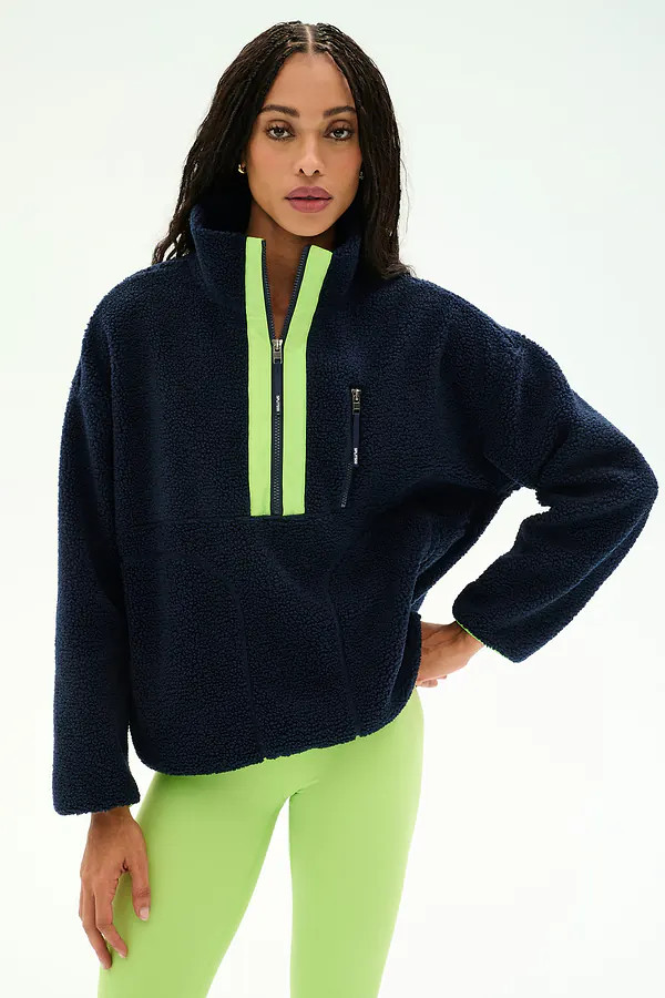 Reese Sherpa Half Zip Pullover | Splits59.com