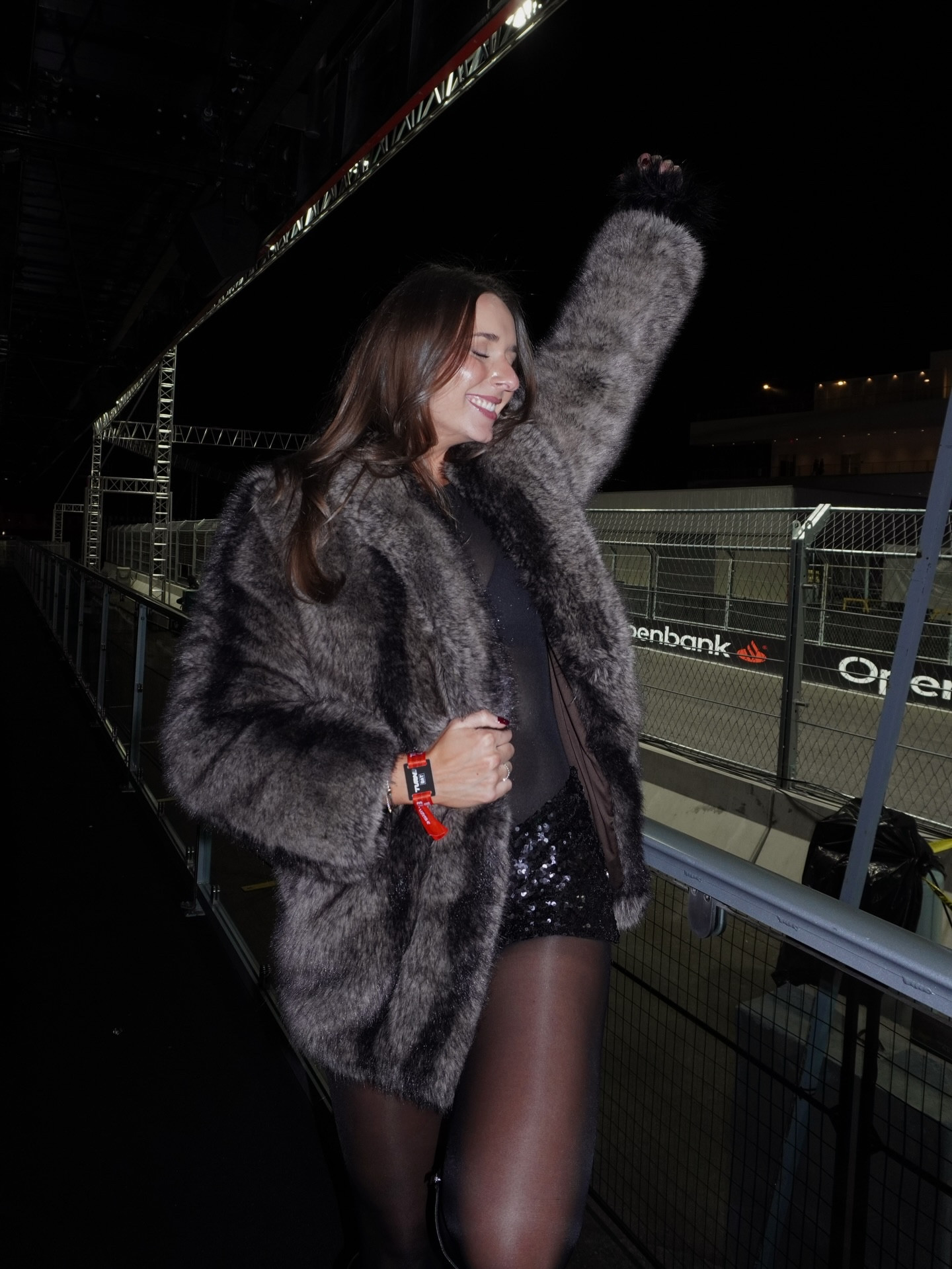 lights out and away we go! 🚦🏁

Sparkles and fur were perfect for race day at the Las Vegas Grand Prix! The cutest sparkle shorts by Lioness from Revolve, and a fun see through sparkle bodysuit from Revolve too 🖤

#LTKCyberWeek #LTKSeasonal #LTKHoliday