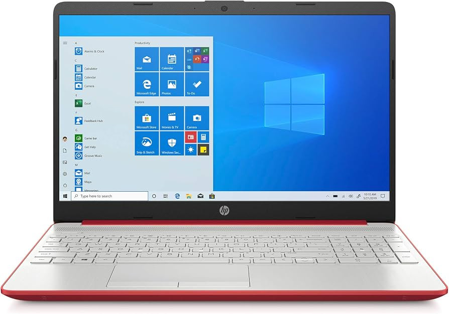 HP Pavilion Intel Pentium Silver N5000 4GB 128GB SSD Windows 10 Laptop Red | Amazon (US)