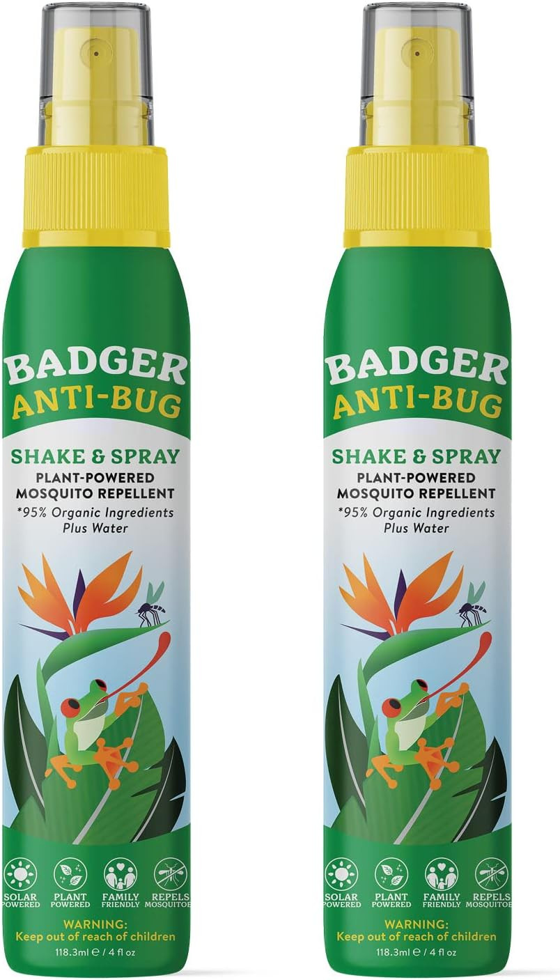 Badger Bug Spray, Family Friendly All Natural Mosquito Repellent w/Organic Essential Oils, Great ... | Amazon (US)
