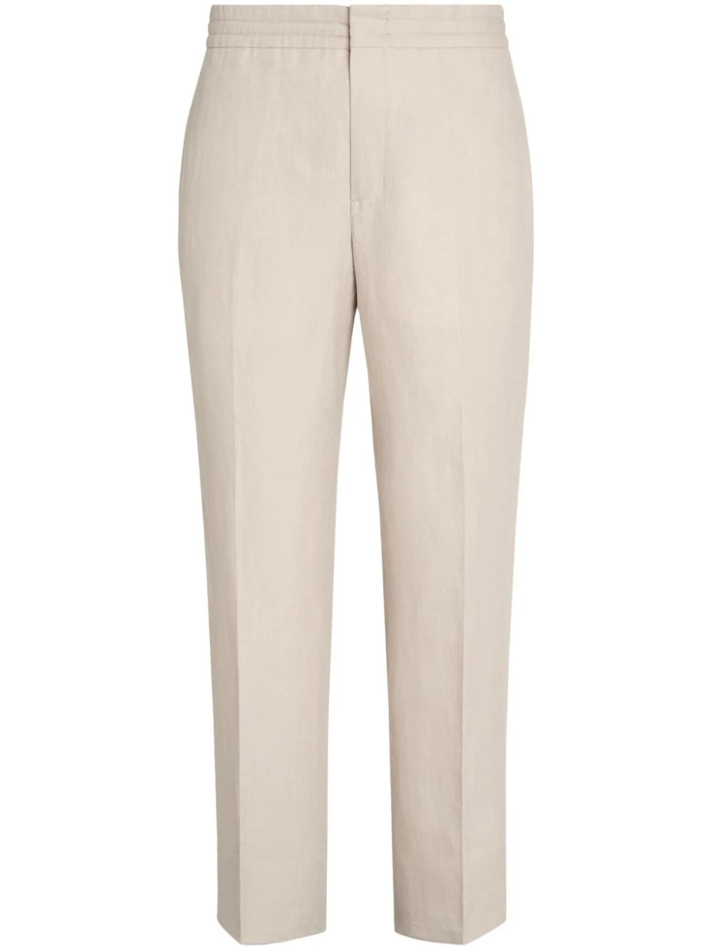 Zegna Oasi Lino linen trousers - Neutrals | Farfetch Global