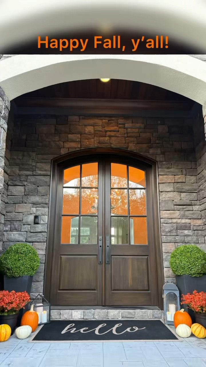 I am so not crafty so if I can do this, anyone can! I was looking for a fun inexpensive way to bring fall to my entrance! But my porch receives full sun and it’s hard to keep things alive. These faux stems from Amazon are a win!

These ultra-realistic artificial boxwood topiary balls require minimal upkeep and are perfect for enhancing your garden, porch, or indoor spaces. Check it out on Amazon - you won't regret it!

#LTKStyleTip #LTKHome #LTKSeasonal