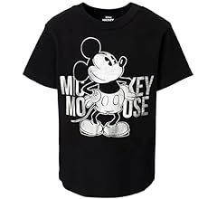 Disney Mickey Mouse Metallic Print T-Shirt Toddler to Big Kid | Amazon (US)