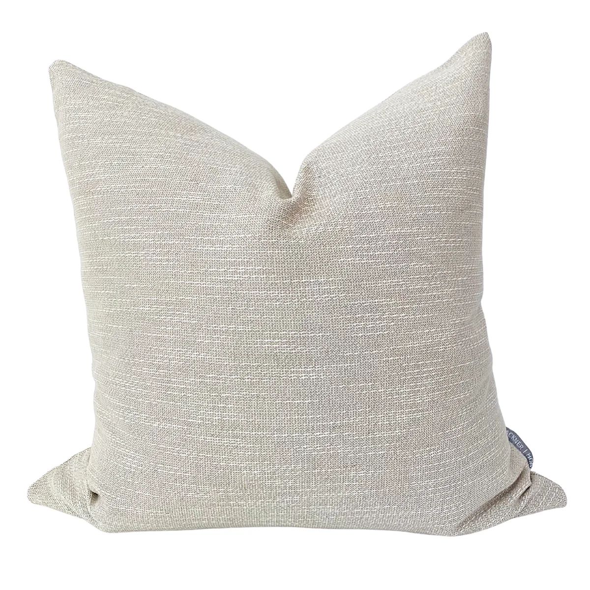 Textured Linen | Beige Pillow Cover | Hackner Home (US)