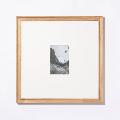15" x 15" Matted to 4" x 6" Gallery Frame Natural Wood  | eBay | eBay US