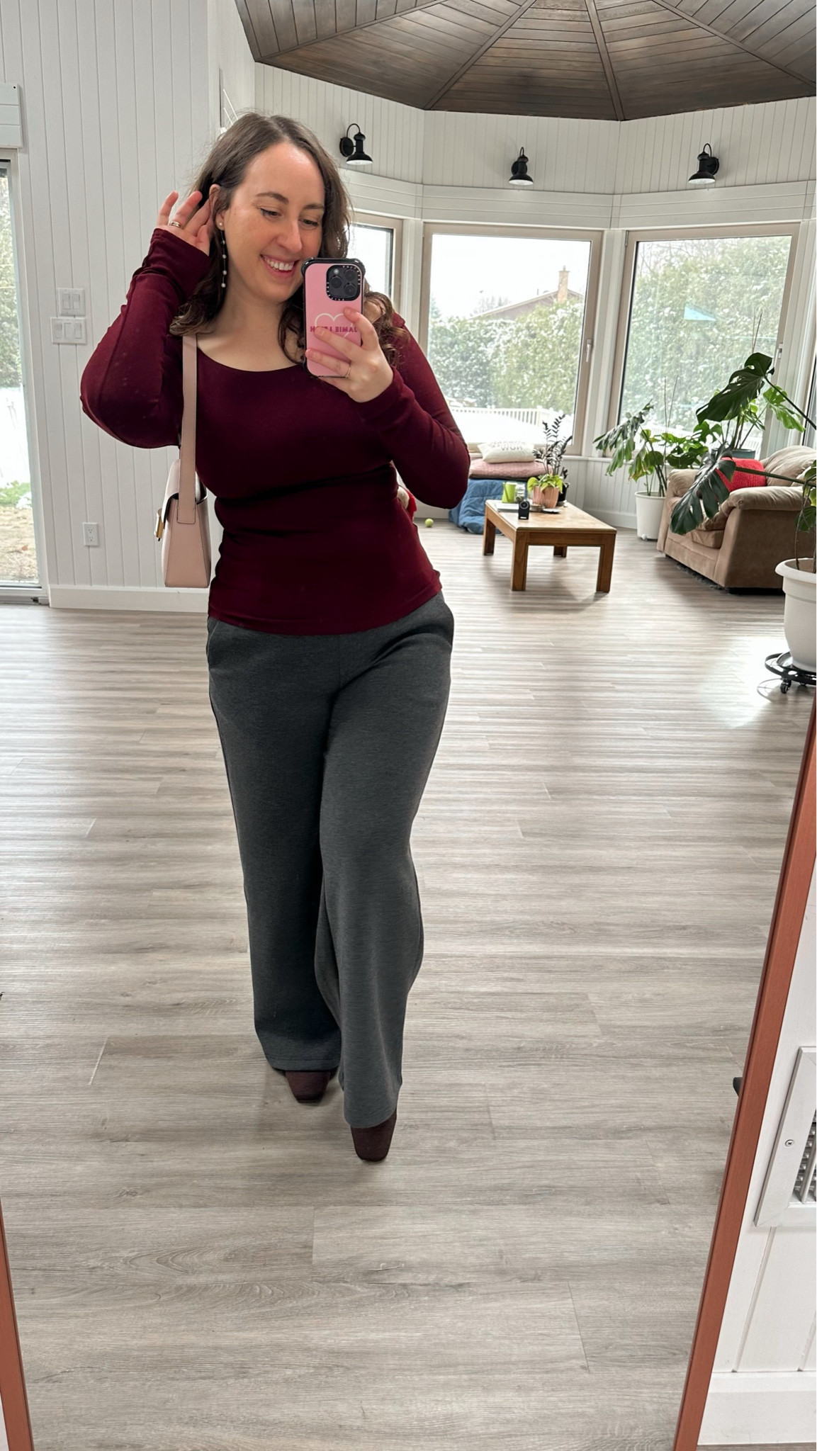 The BEST work pants you will ever try, especially if you are curvy! These ones have some stretch built in making them comfy all day long. They are a thick fabric, so nice and warm in the colder months, plus I think the thicker material makes them look really professional as well! The top is a brami (my fave) so no bra needed and it actually stays in place on the shoulders thanks to some sticky fabric right where you need it! 

#LTKWorkwear #LTKPetite #LTKMidsize