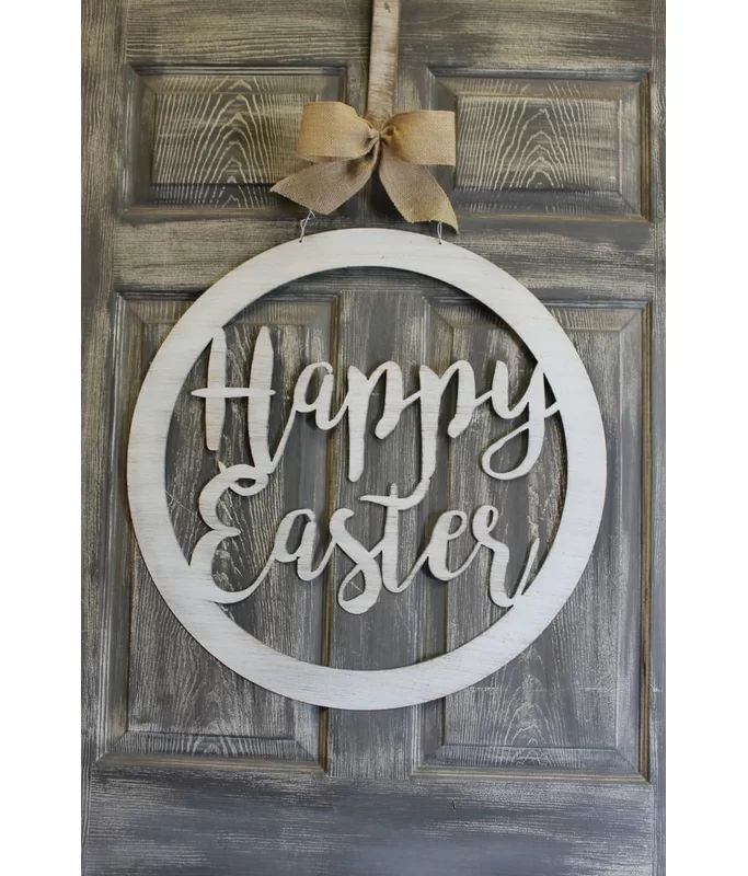 Happy Easter Door Hanger Sign | Wayfair North America
