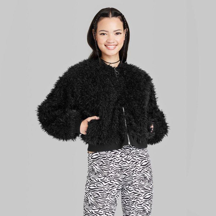 Women's Faux Fur Topper Jacket - Wild Fable™ | Target