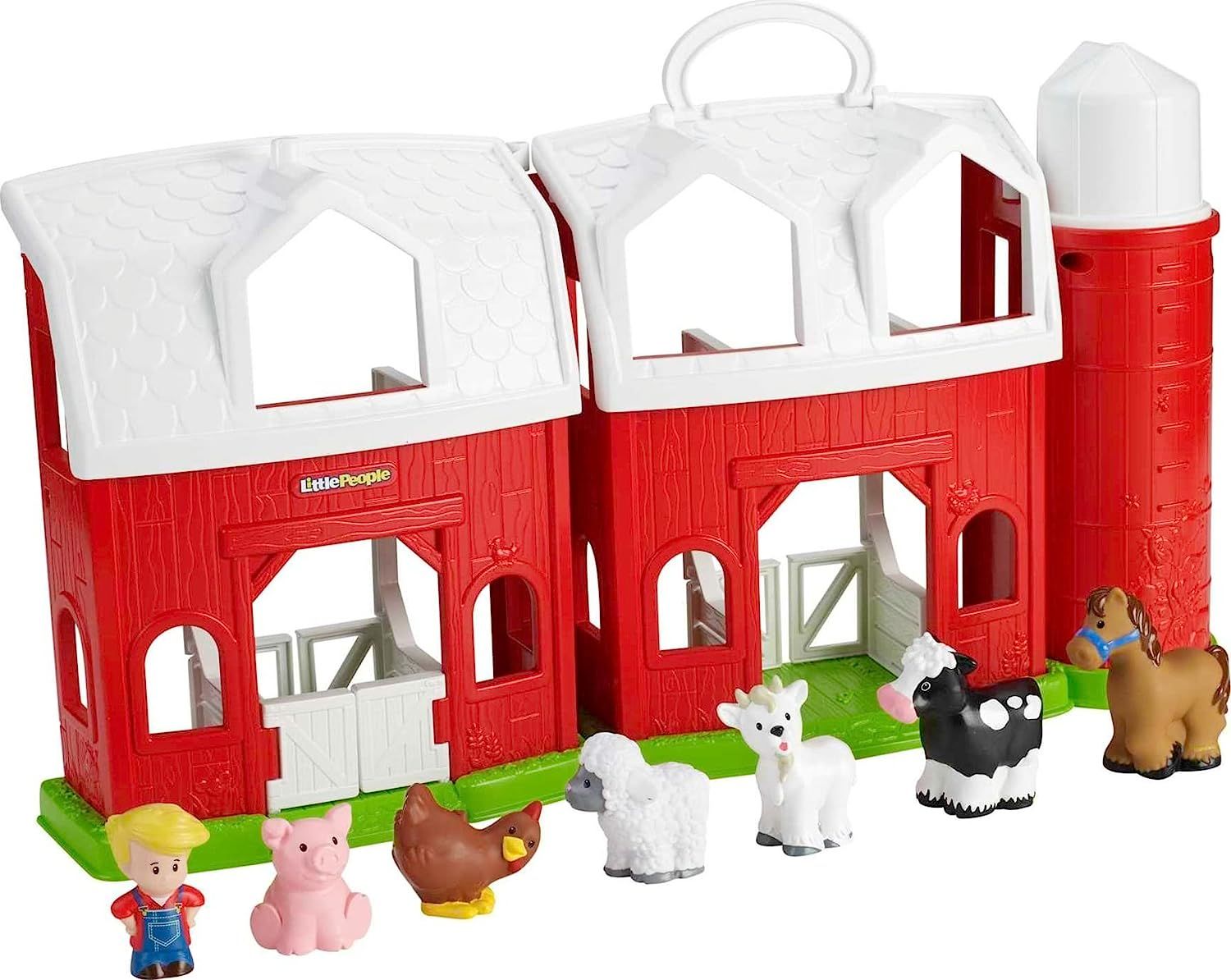 Amazon.com: Fisher-Price Little People Animal Friends Farm, toddler playset with animal figures f... | Amazon (US)