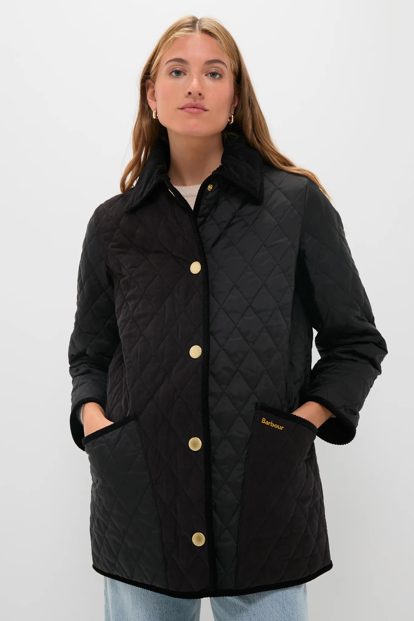 Black Meryl Quilted Jacket | Tuckernuck (US)