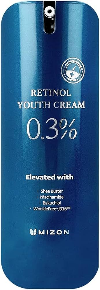 MIZON Retinol Youth (0.3% Retinol Cream), Wrinkle Care, Shea Butter, Peptides, Niacinamide, Bakuc... | Amazon (US)