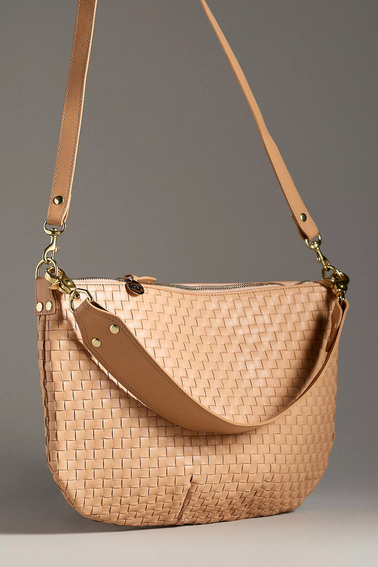Clare V. Moyen Messenger Woven Crescent Shoulder Bag | Anthropologie (US)