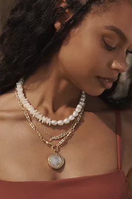 Shades of Sea Layered Necklaces: Charm Edition | Anthropologie (US)