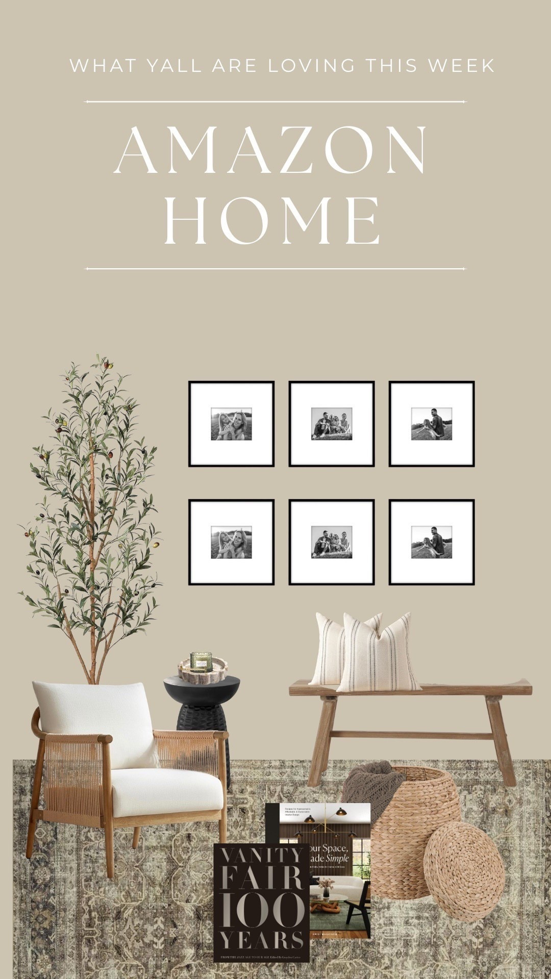 Hey everyone! Here are some of my latest home decor finds on Amazon that are perfect for adding a touch of coziness to your space. 
• 
• 
• 
home decor, living room refresh, farmhouse style, accent tables, decorative pillows, photo collage frames, entry
 

 #LTKHome