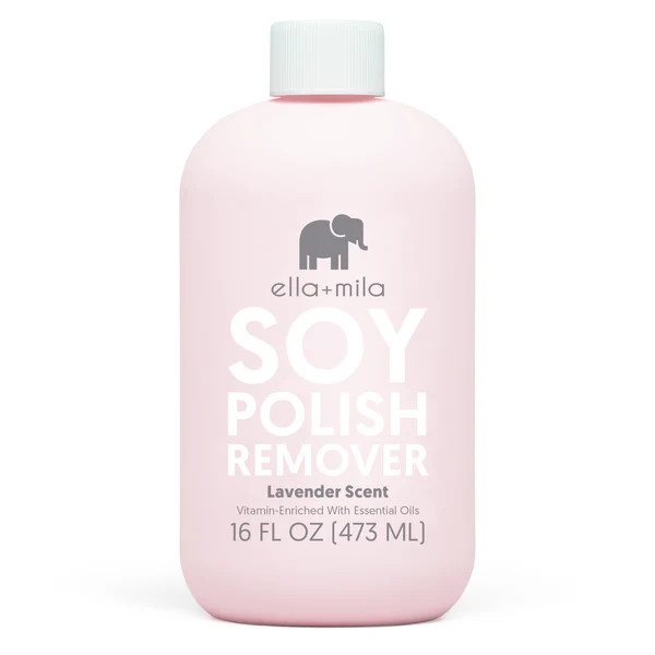 Soy Nail Polish Remover - Lavender - 16 oz | ella+mila