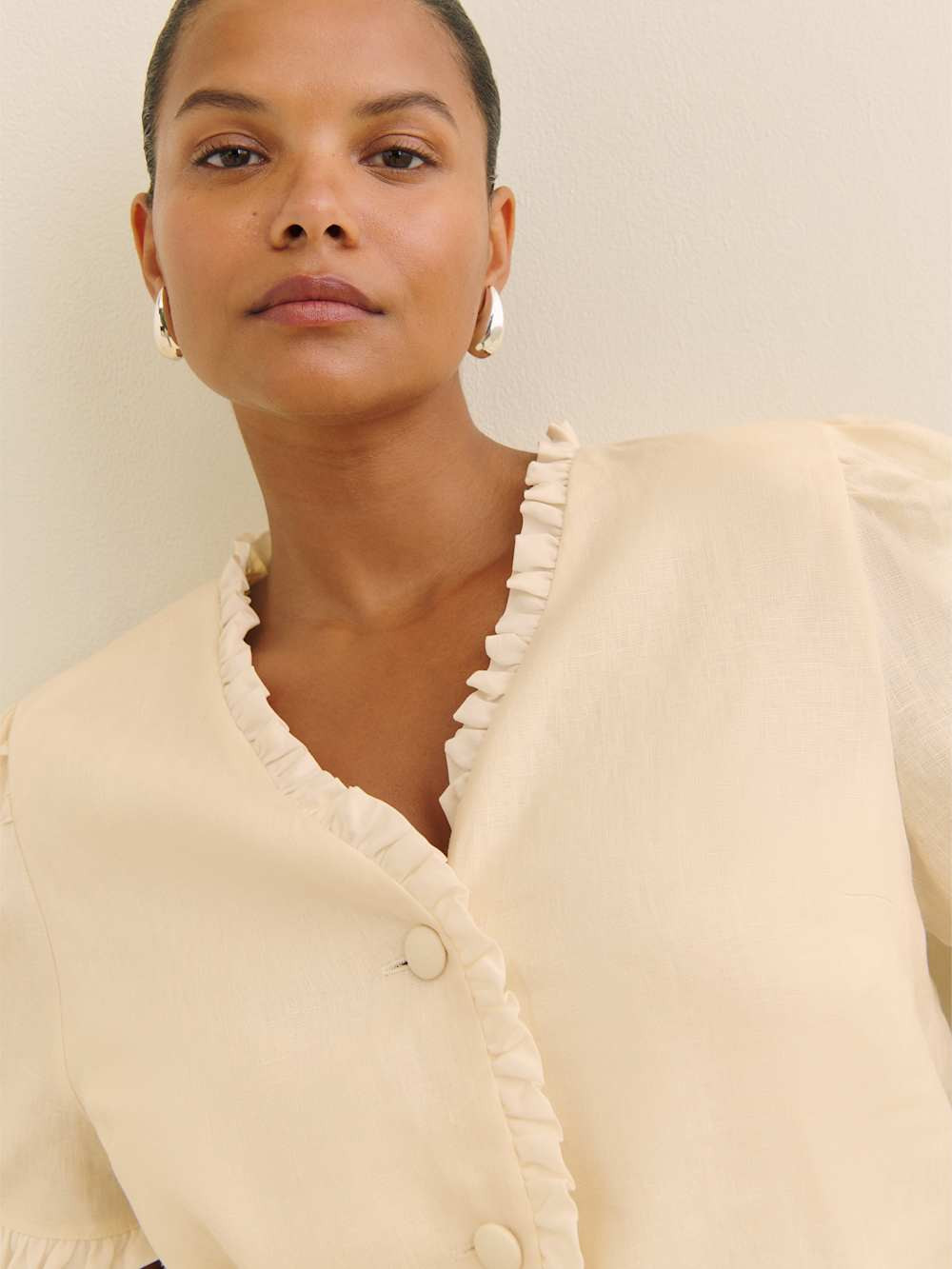 Bess Linen Top Es | Reformation (Global)