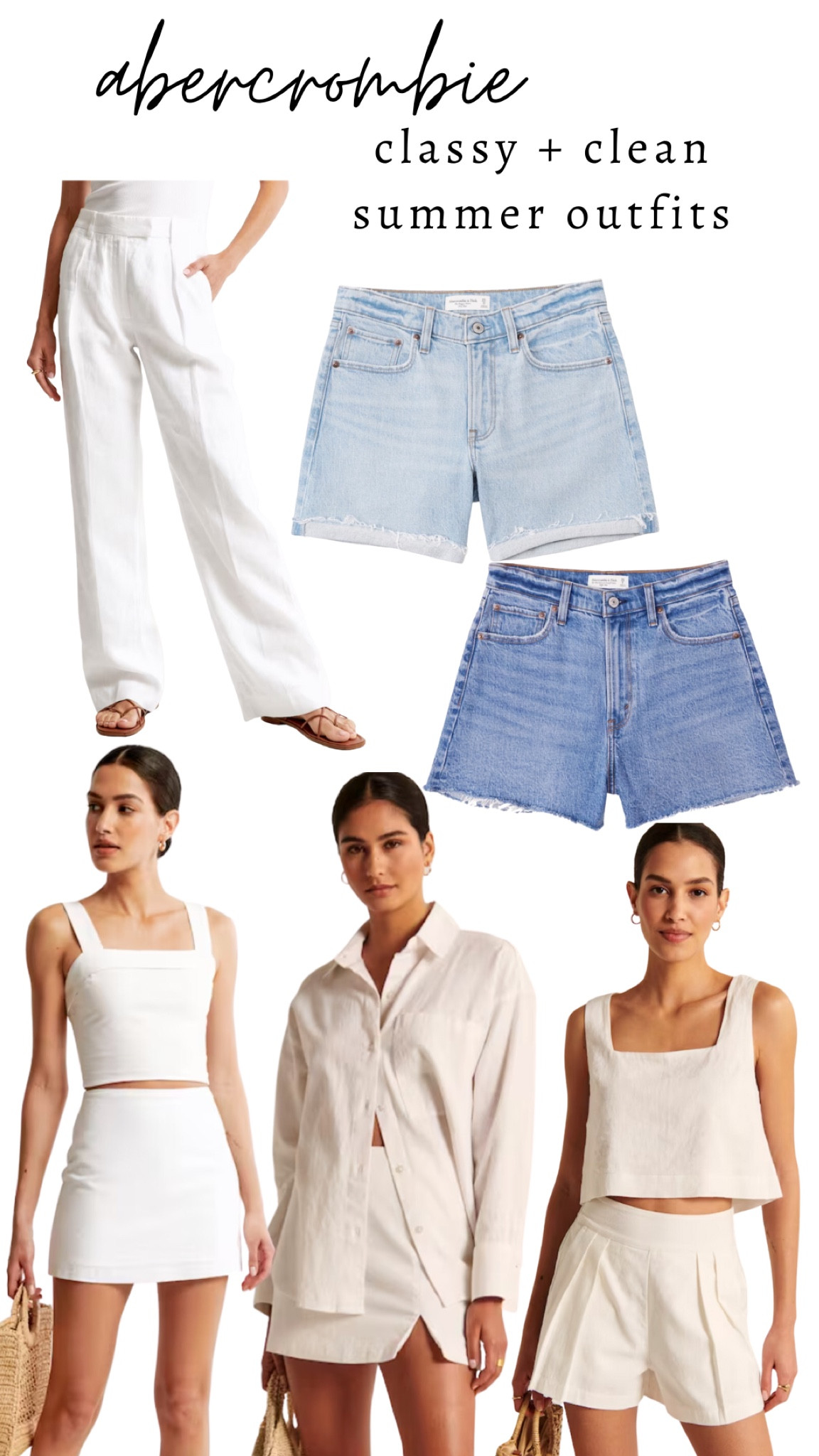 Clean girl aesthetic, minimalistic fashion, fresh and polished style, simple and elegant outfits, modern and streamlined looks, pure and simple fashion, crisp and minimalistic inspiration, clean and chic girl outfits, fresh-faced and minimalist aesthetic, polished and clean girl fashion. Abercrombie, old money style, old money fashion 

#LTKsalealert #LTKstyletip #LTKunder100