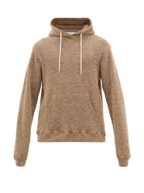 John Elliott - Bouclé Hooded Sweatshirt - Mens - Brown | Matches (US)