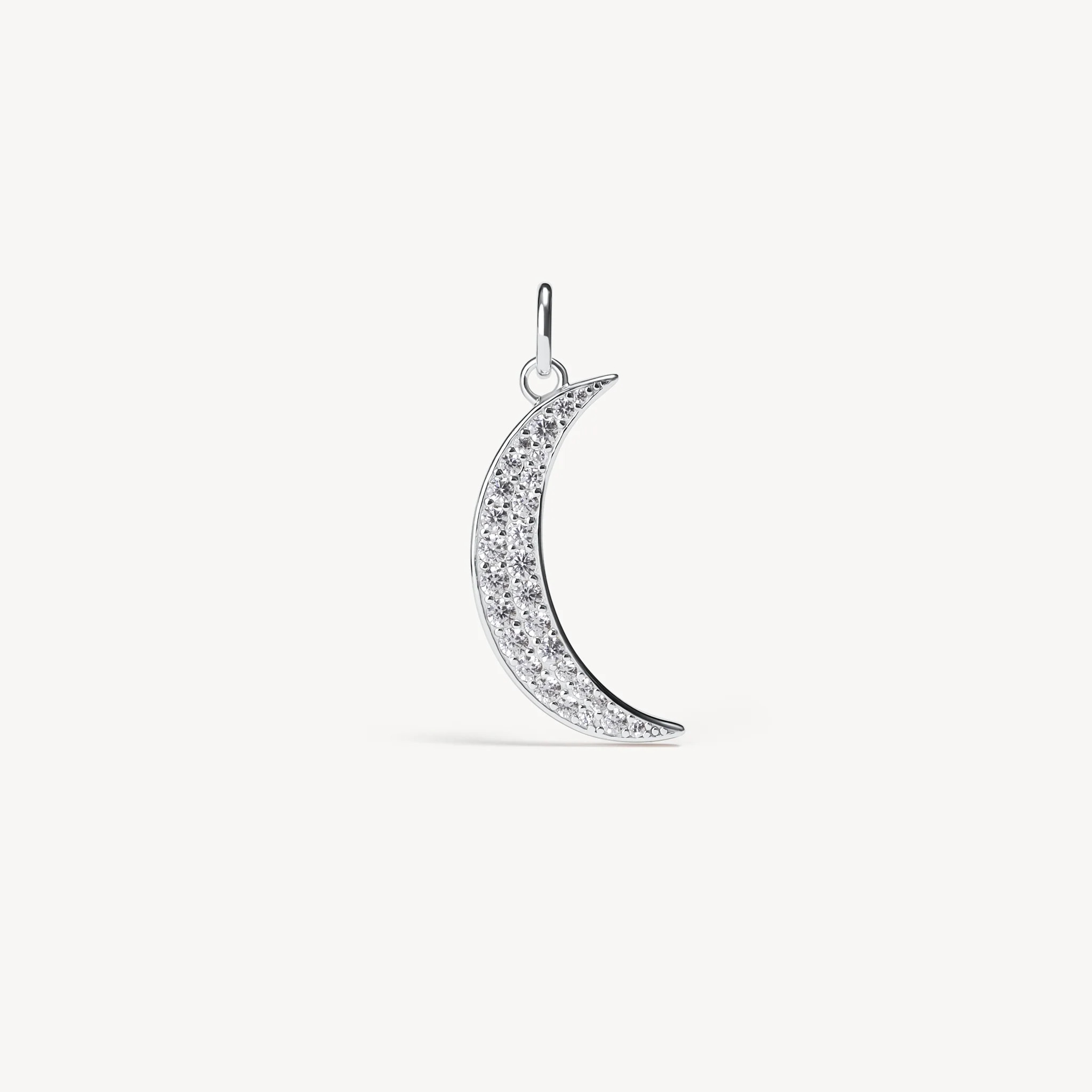 Crescent Moon Pavé Charm | Hillberg & Berk | Hillberg & Berk