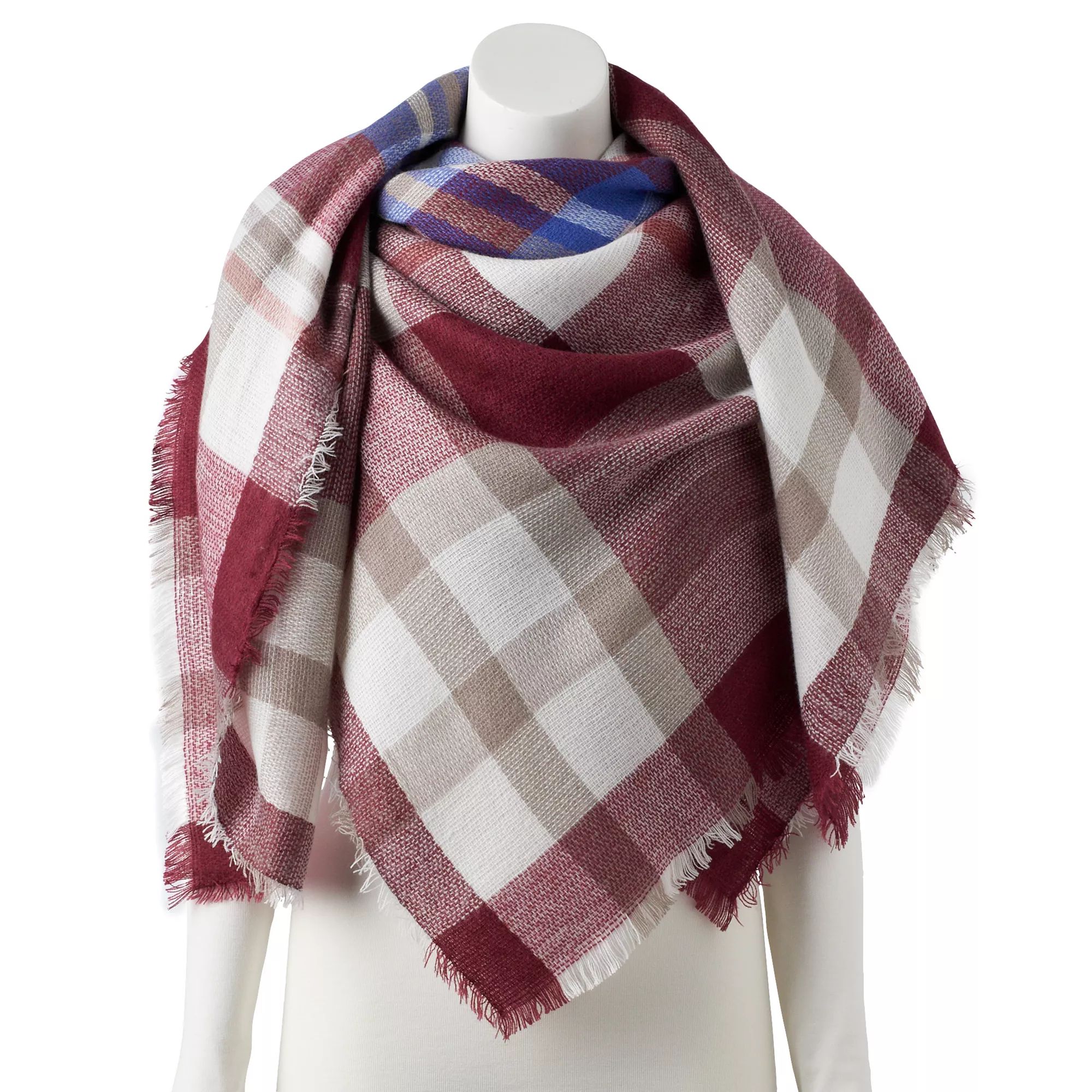 Women's Apt. 9® Plaid Square Scarf | Kohl's