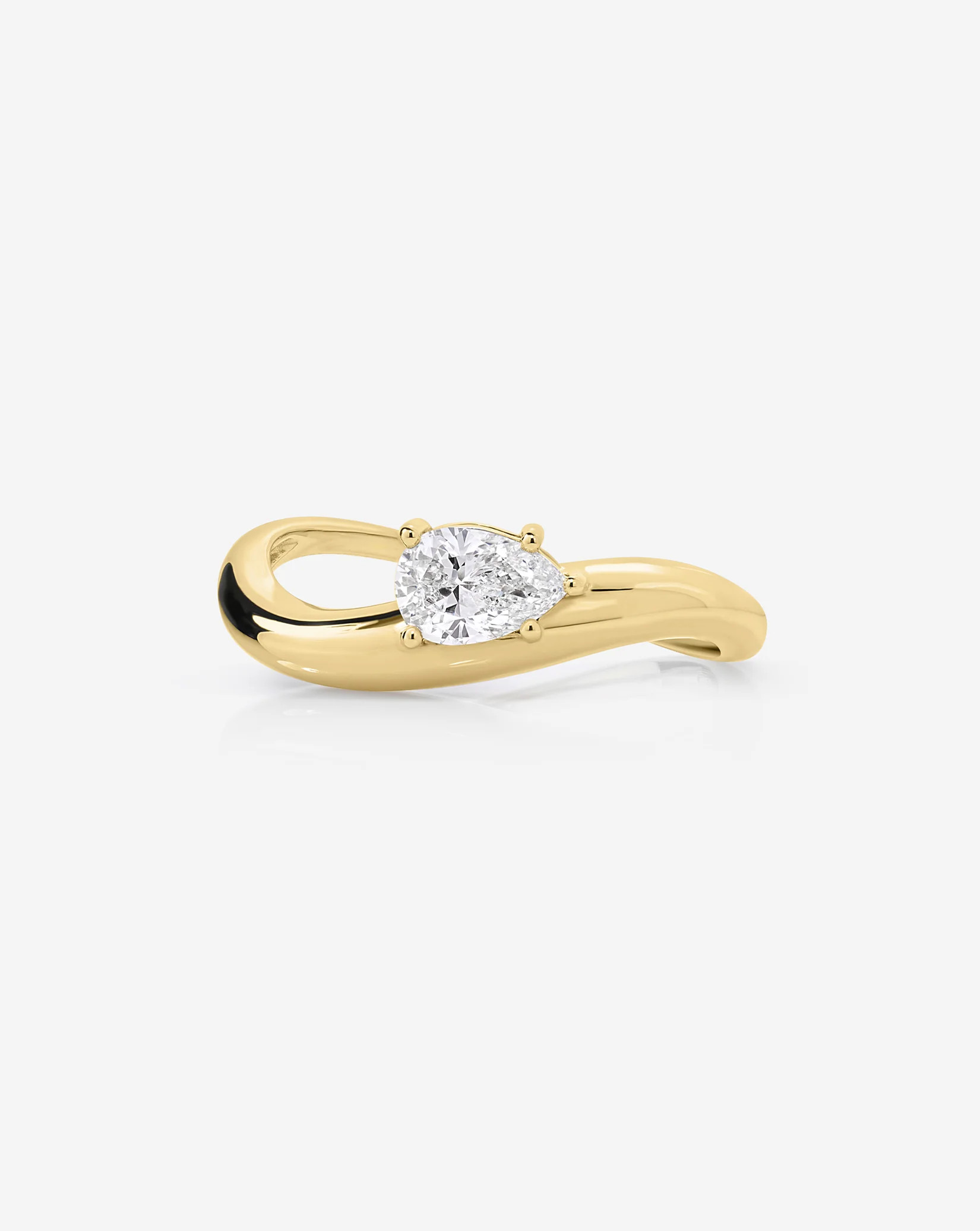 Lab Diamond Petite Movement Cloud Ring | Ring Concierge