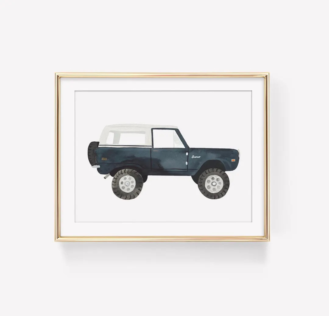 Vintage Navy Ford Bronco Digital Download, Car Clip Art - Etsy | Etsy (Global)