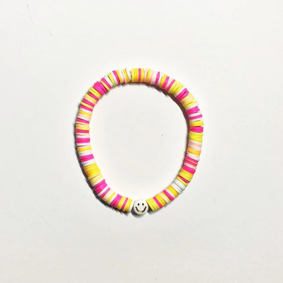 The Pink Lemonade Heishi Bead Bracelet | Etsy | Etsy (US)