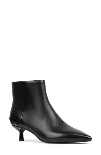 Donald Pliner Kitten Heel Pointed Toe Bootie in Black at Nordstrom Rack, Size 7.5 | Nordstrom Rack