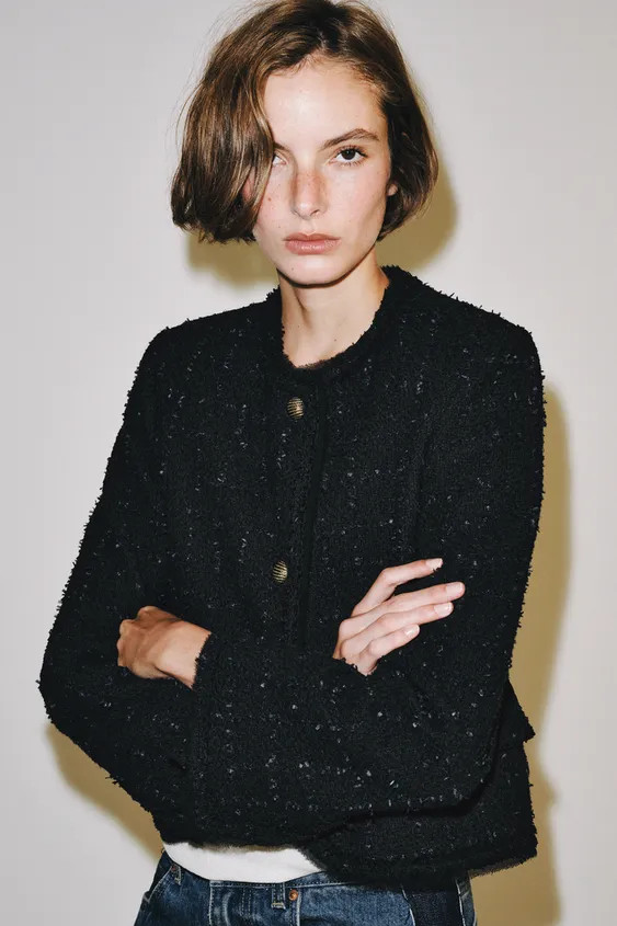ZW COLLECTION JACKET WITH EMBOSSED BUTTONS | Zara UK