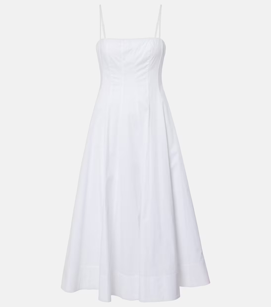 Wylie corset cotton midi dress | Mytheresa (UK)