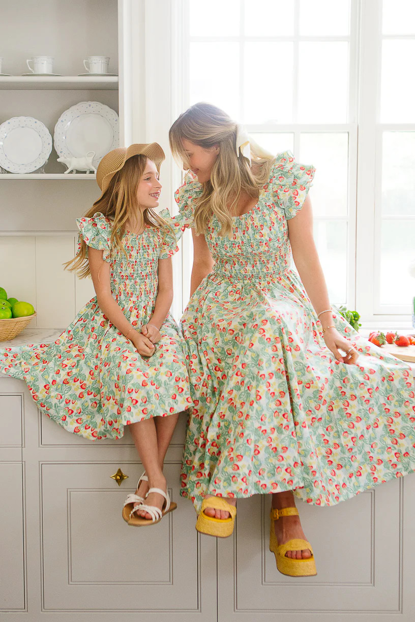 Mini Hattie Dress in Strawberry | Ivy City Co