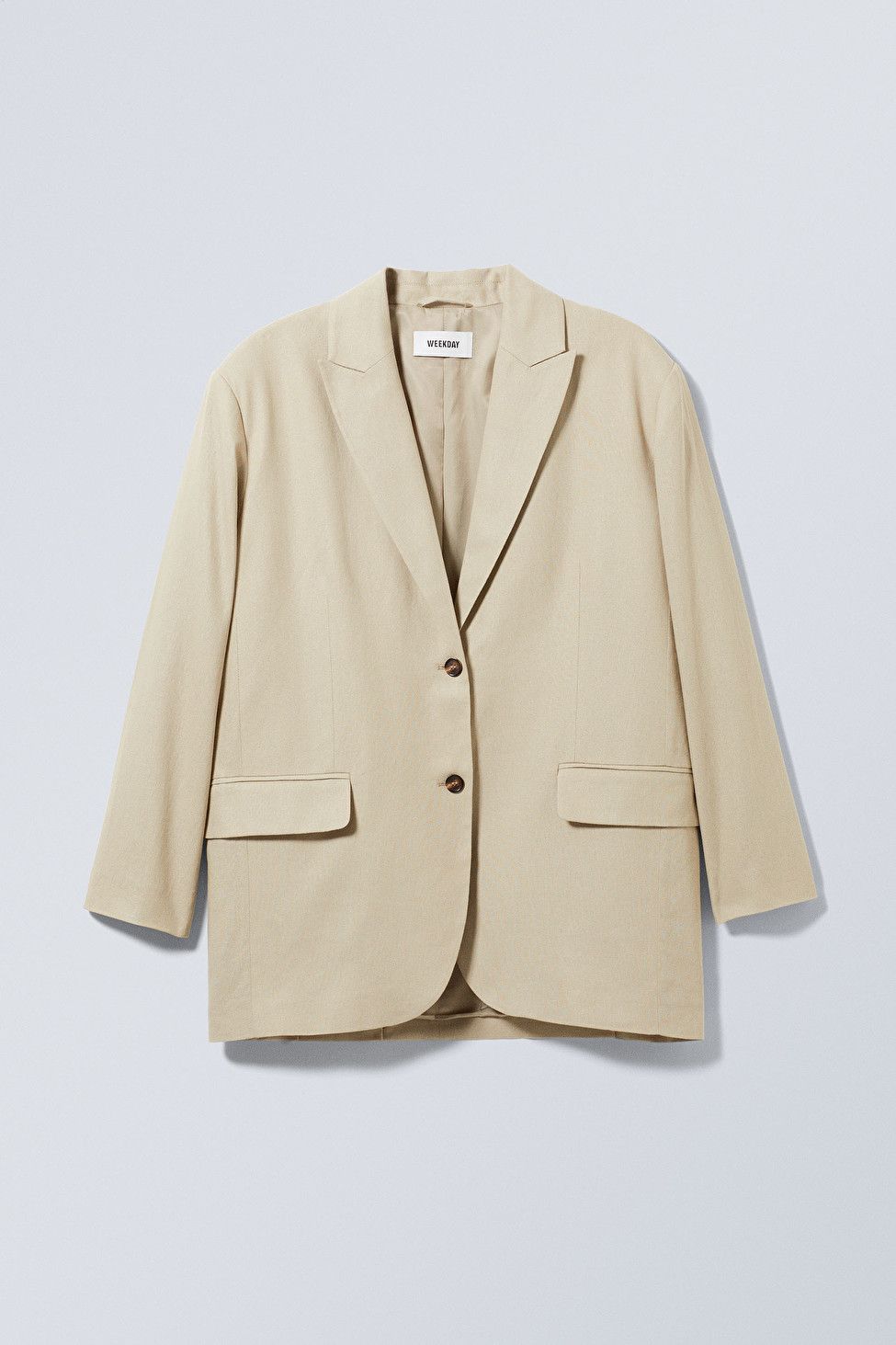 Liv Oversized Linen Mix Blazer | Weekday