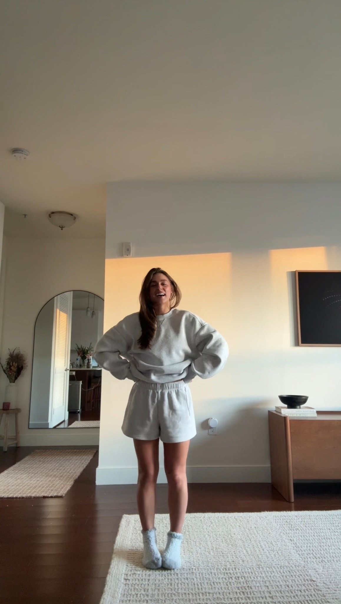 wearing size S in top and bottoms!! I would size up in the shorts 🫶🏻

#LTKFindsUnder50 #LTKPetite #LTKSpringSale