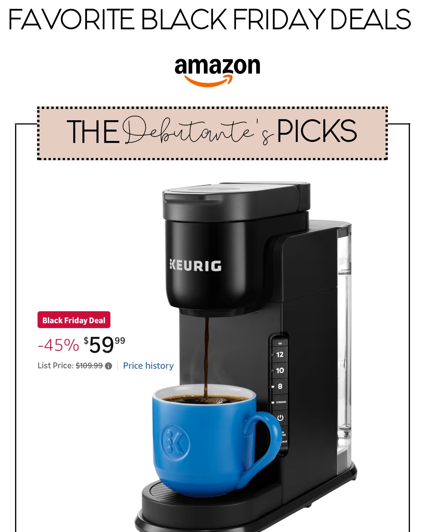 the perfect coffee maker for a single cup of coffee that is super compact and counter space friendly 

#LTKGiftGuide #LTKSaleAlert #LTKHome