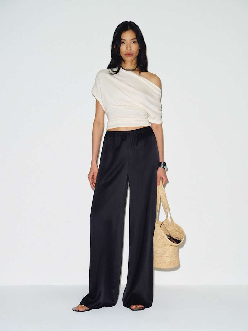 Celine Low Rise Silk Wide Leg Pant | Reformation (Global)