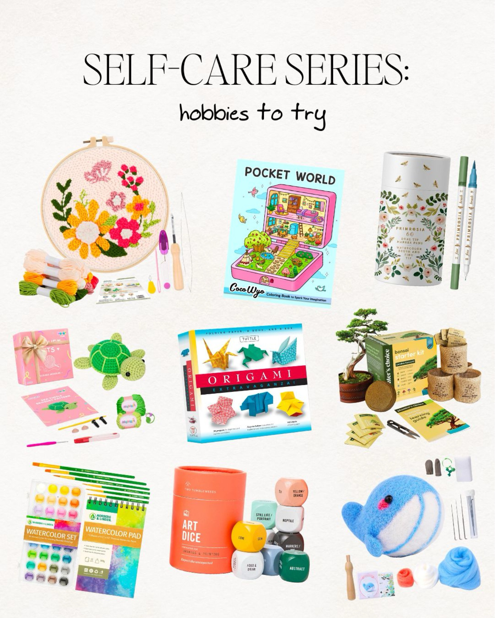 craft, gift guide, hobby, hobbies, markers, coloring book, punch needle, felt, origami, gardening, painting, watercolor, dice, games, Amazon finds 

#LTKGiftGuide #LTKkids #LTKfindsunder50