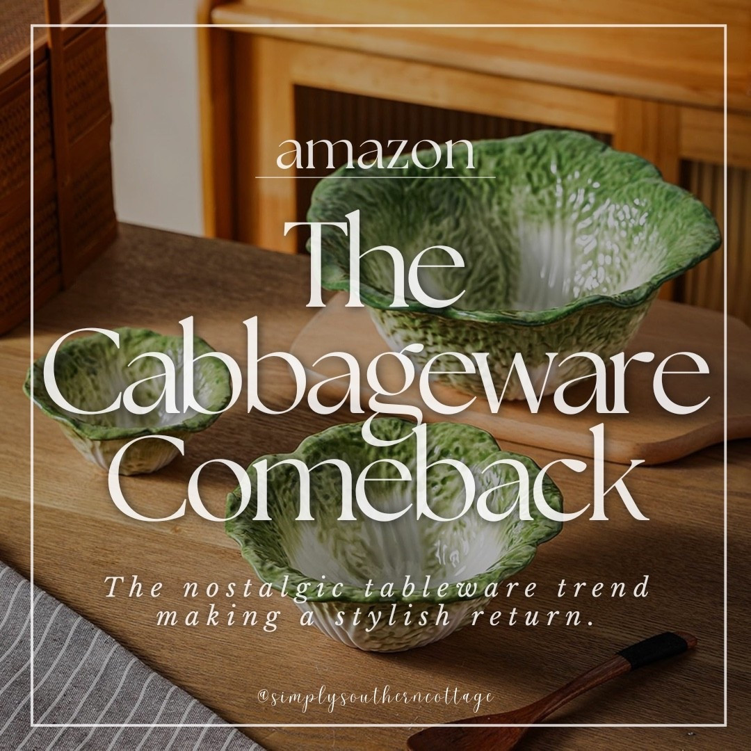The Cabbageware Comeback! The nostalgic tableware trend making a stylish return. All from Amazon!!


Amazon, Amazon home, Amazon home decor, farmhouse decor, country home decor, rustic decor, farmhouse home decor, cabbageware, tableware, table setting, nostalgic decor 






#LTKHome #LTKOver40