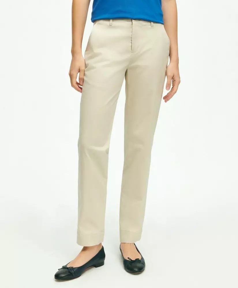 Garment Washed Stretch Cotton Chinos | Brooks Brothers