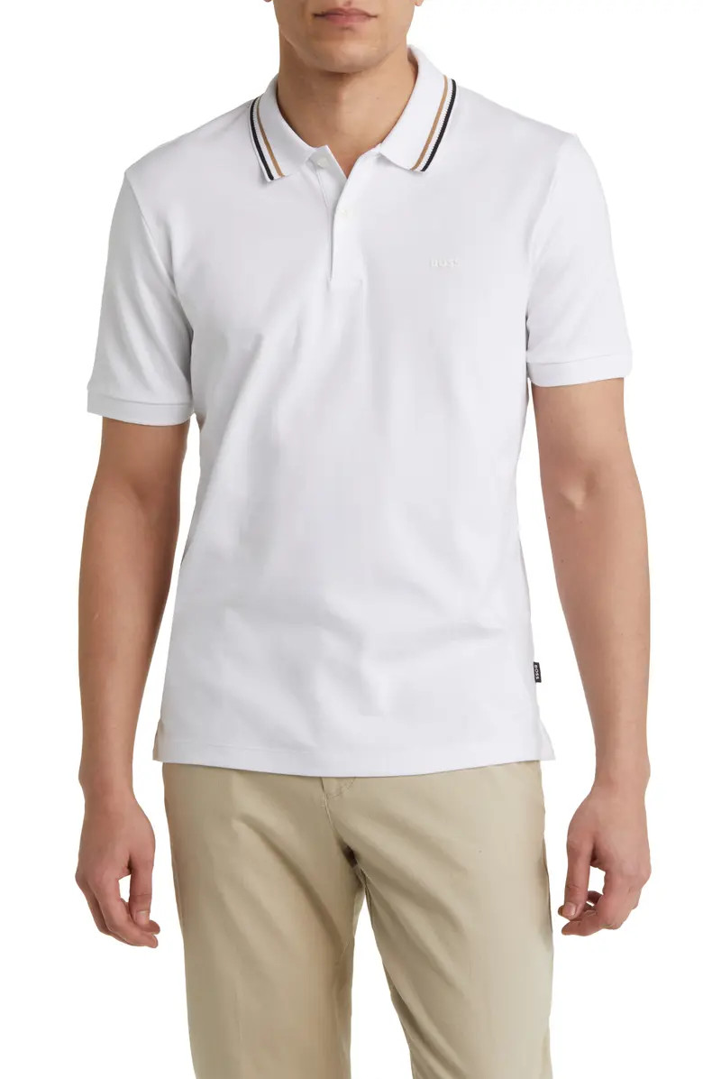 Penrose Tipped Polo | Nordstrom