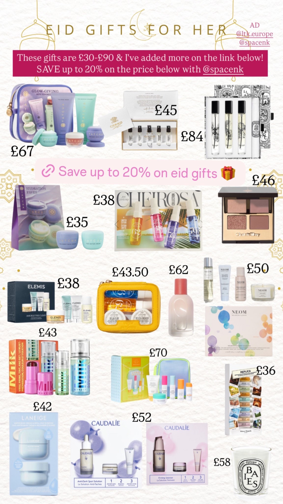 save 20% on these gift sets! 

#ad #spaceNK

#LTKgiftguide #LTKbeauty