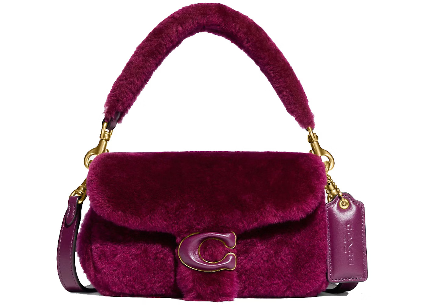 Coach Pillow Tabby 18 Shoulder BagShearling Fuchsia | StockX