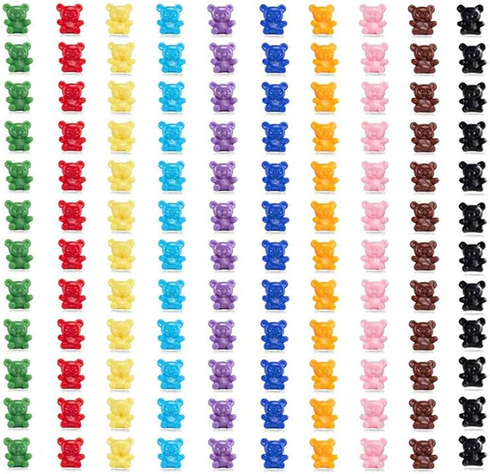 sansheng 200 PCS Mini Baby Bear Counters，plastic bears，small Counting classification bear cou... | Amazon (US)