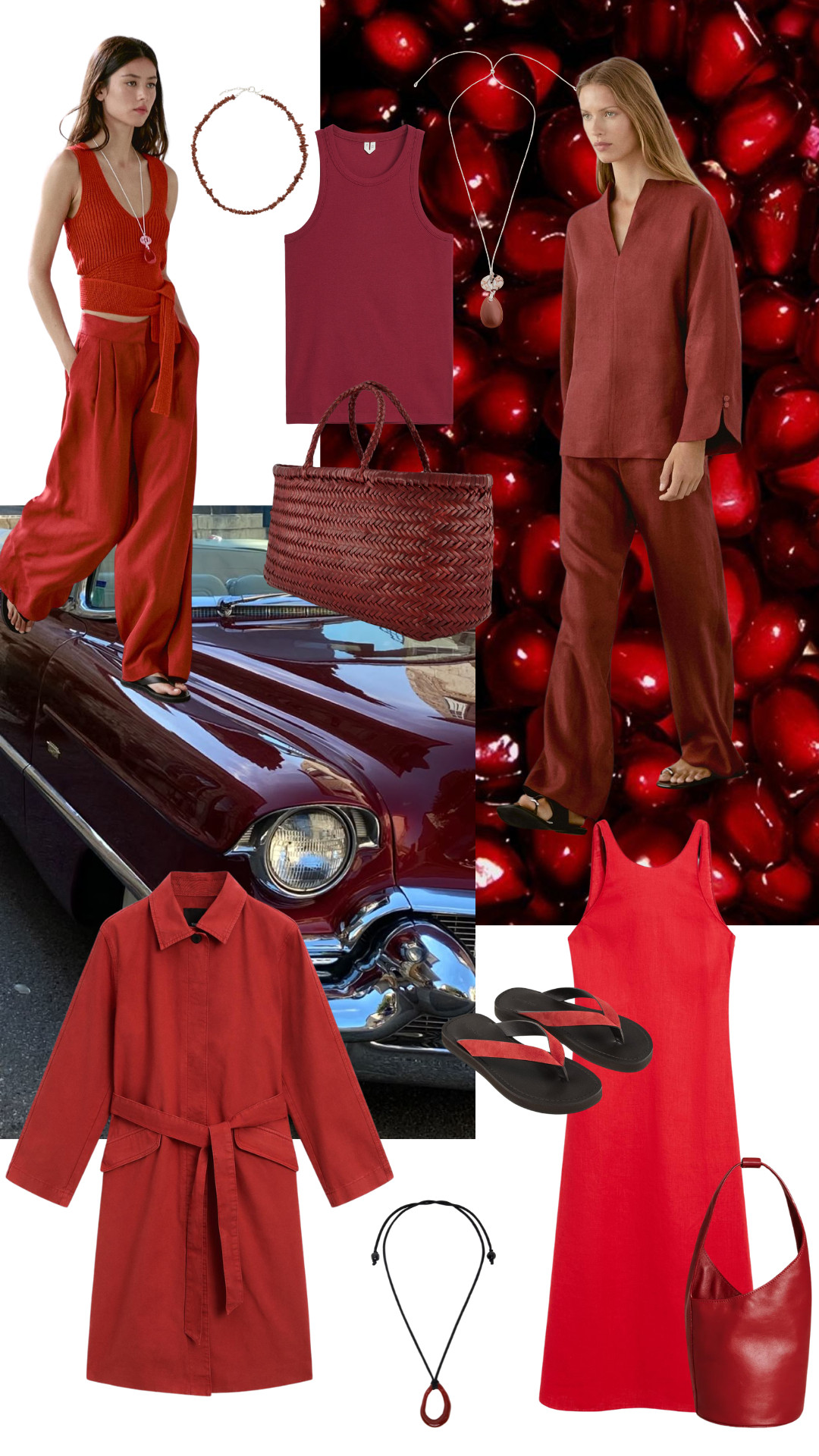 Trench coat, Trousers, Necklace, Dress, Sandals, Blouse, Bag, Massimo Dutti, Reformation, Arket 

 #LTKuk #LTKsummer