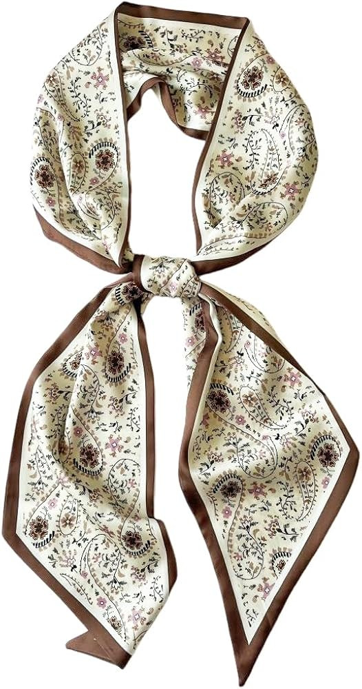 Silk Head Scarf, Fashion Headwrap, Lightweight Neck Tie | Amazon (US)