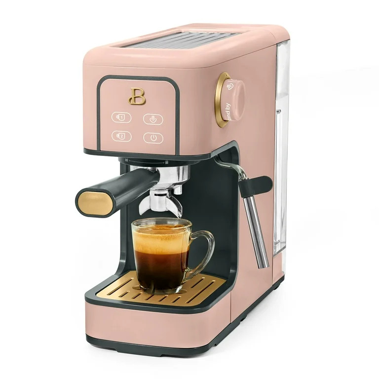 Beautiful Slim Espresso Maker with 20-Bar Pressure, Rose by Drew Barrymore - Walmart.com | Walmart (US)