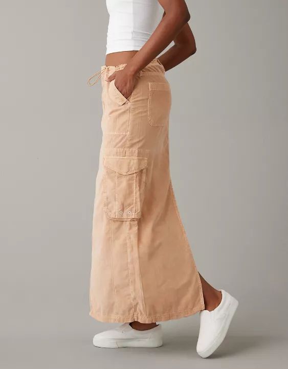 AE Low-Rise Corduroy Maxi Skirt | American Eagle Outfitters (US & CA)