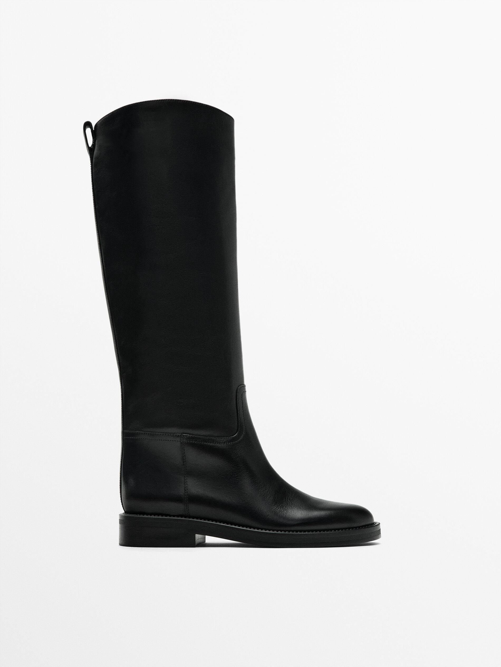 Riding-style boots | Massimo Dutti UK