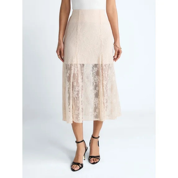 Devil Wears Prada Scoop Collection Women's Lace Maxi Skirt, Sizes XS-XXL | Walmart (US)