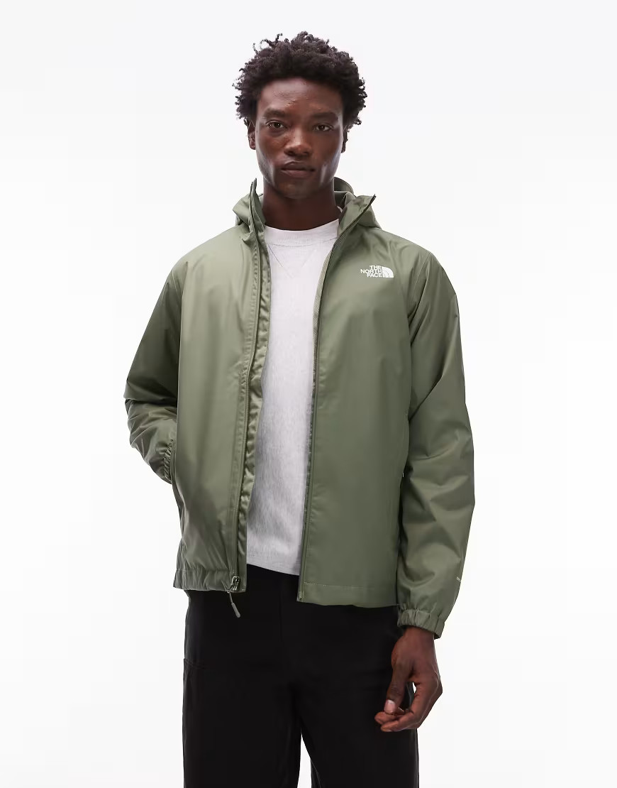 The North Face Quest waterproof logo jacket in light green | ASOS (Global)