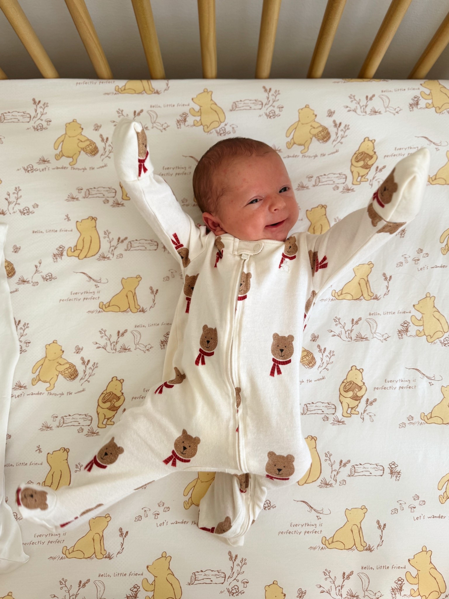 One of my favorite onesies! so cozy and cute! Wearing size 0-3m here and he is 8lb

#LTKBaby